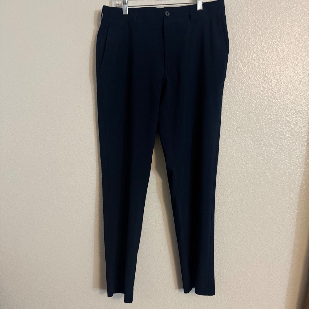 Ben Hogan Navy Blue Stretch Flat Front Performance Golf Pants Men's Size 32x30 - Picture 2 of 7